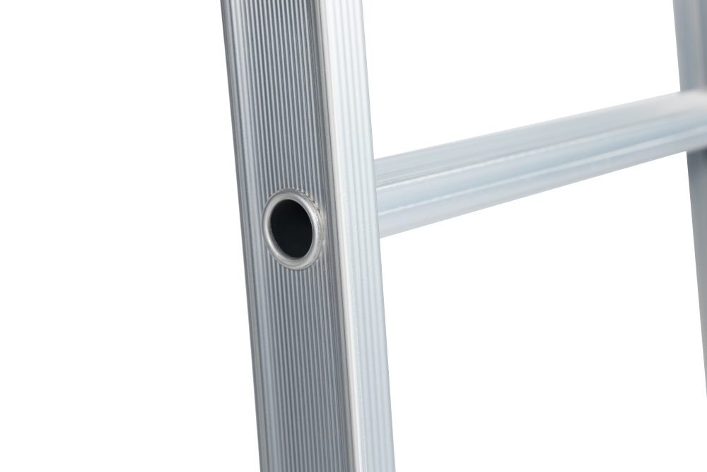 Schuifladder / 2 x 14, open voet, reform, verbredingsvoet, gevelrollen