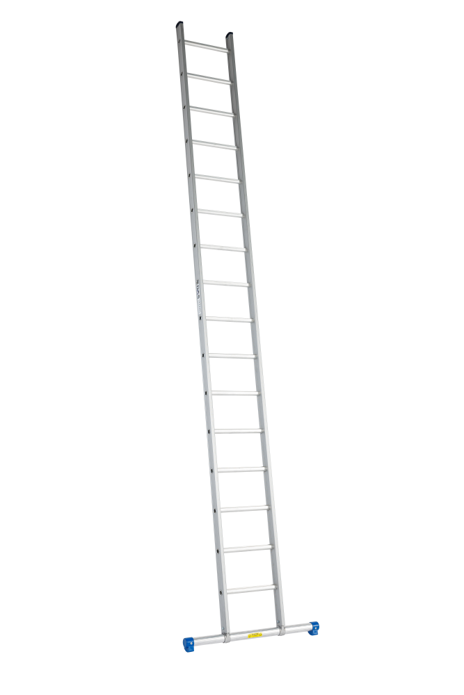 Echelle simple / 28 échelons, pieds droits avec stabilisateur STAB2124