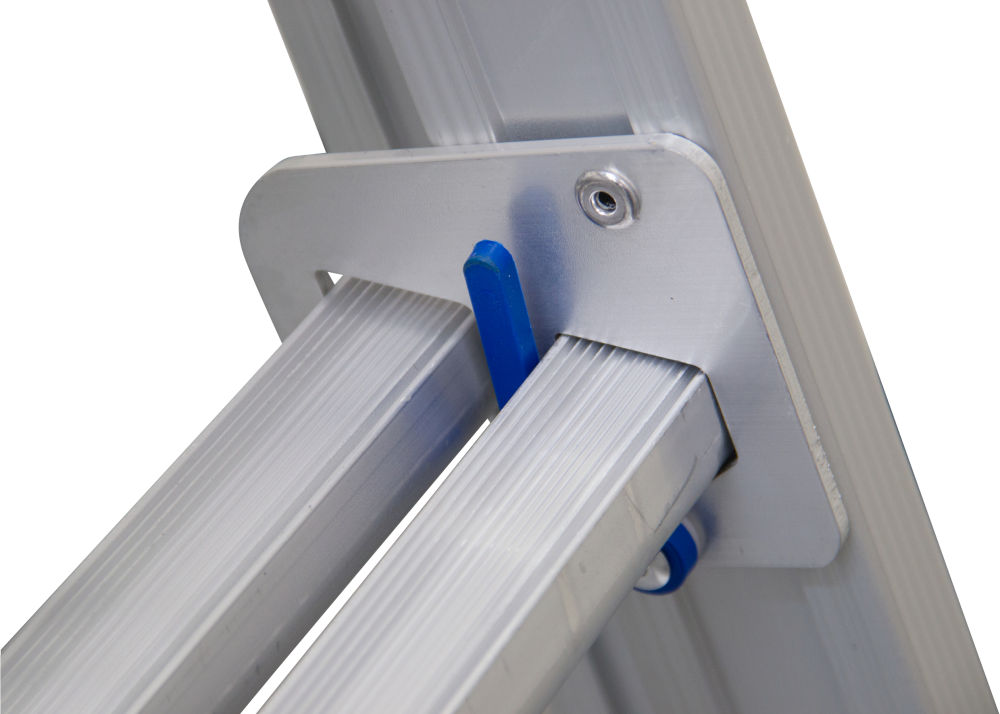 Schuifladder / 2 x 14, open voet, reform, verbredingsvoet, gevelrollen