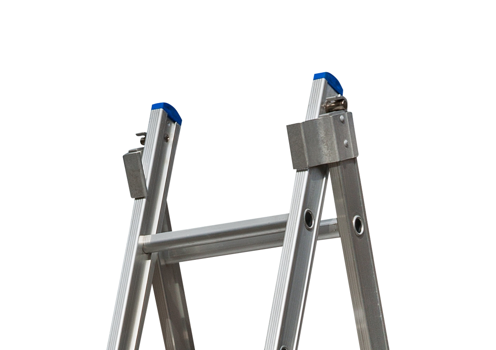 Schuifladder / 2 x 14, open voet, reform, verbredingsvoet, gevelrollen