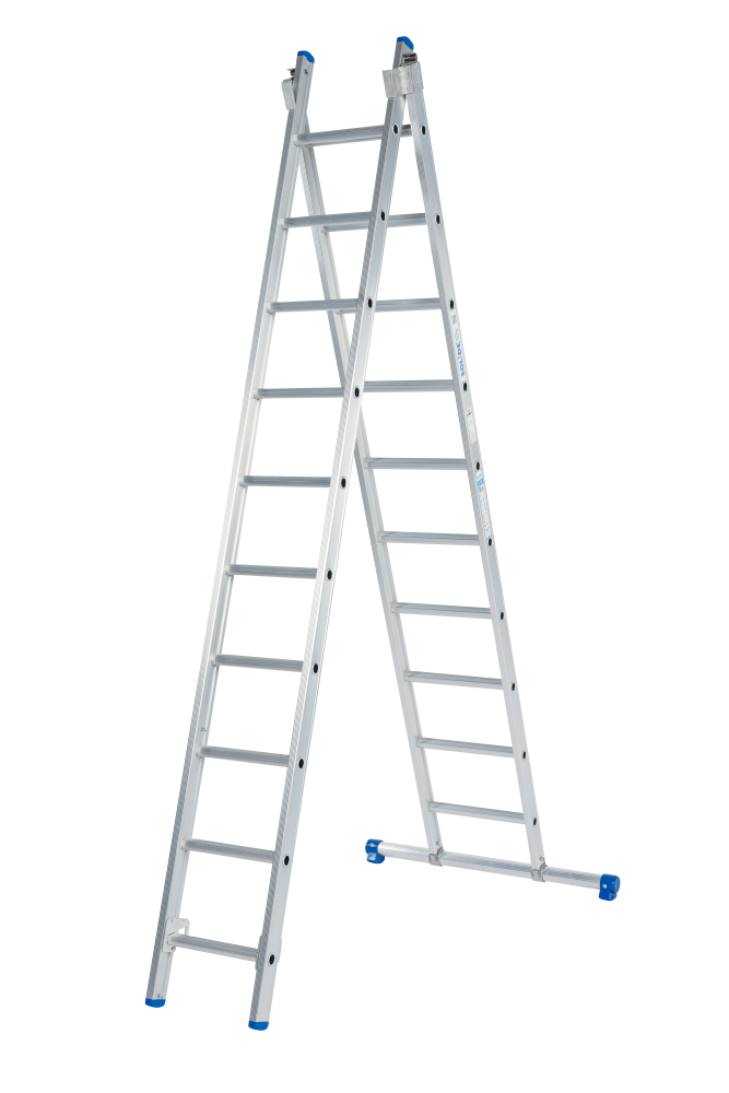 Echelle coulissante / 2 x 10, pieds droits, transformable, STAB290