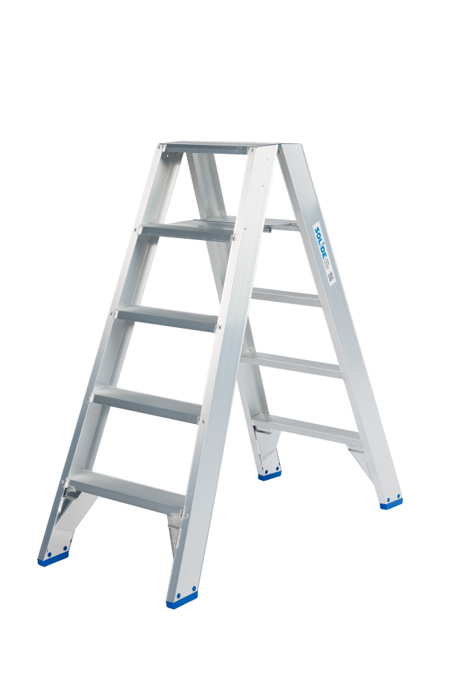 Dubbele trapladder / 2 x 5 treden