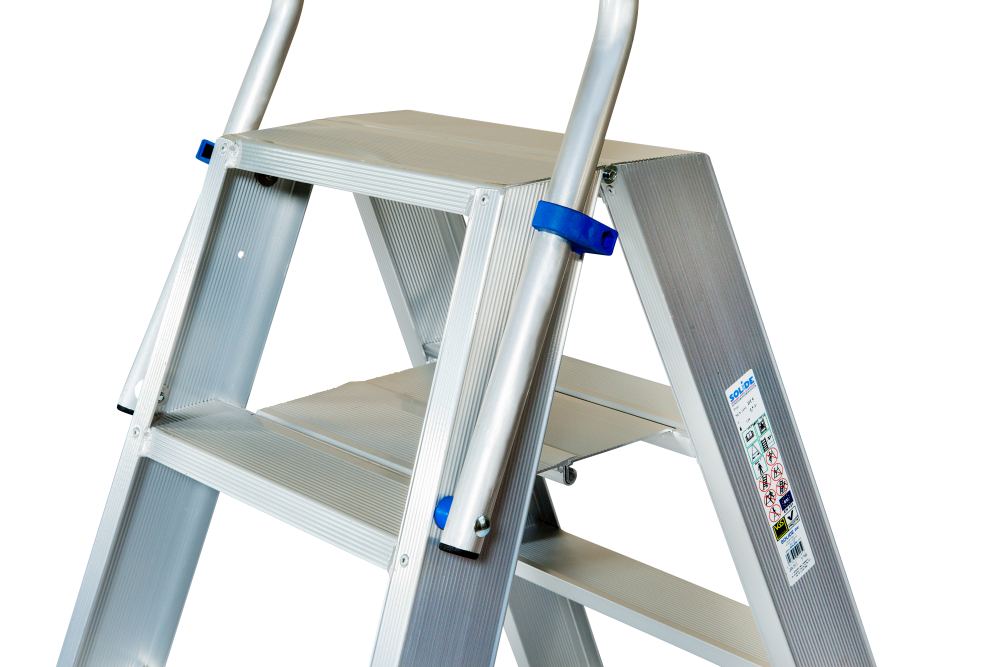 Klapbeugel voor de dubbele trapladder DT