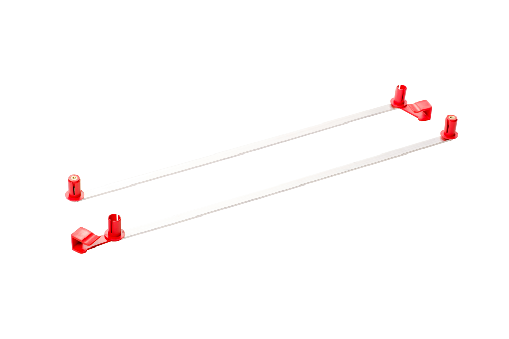 Eco Professional series 3-delige ladder / 3 x 8, gebogen voet, reform, spreidbeveiliging