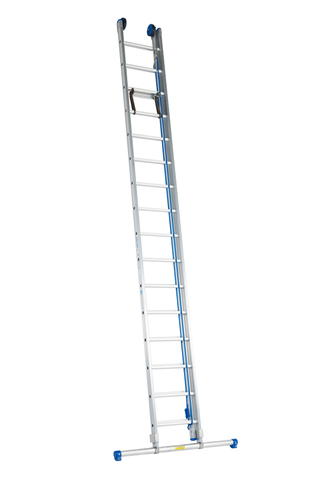 Echelle coulissante à corde / 2 x 26, STAB3124, roulettes de façade