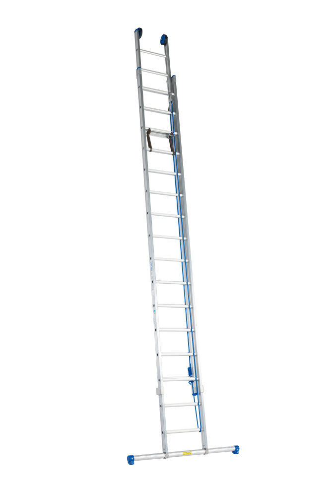 Echelle coulissante à corde / 2 x 26, STAB3124, roulettes de façade