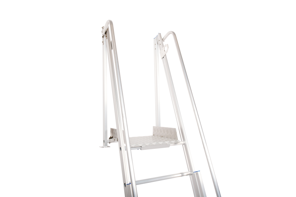 Telescopisch toegangsplatform bouwput / H 1.81m - 2.97m