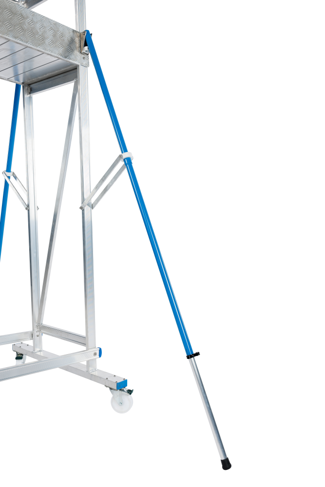 Mobiele bordestrap / 5 treden met zelfsluitende veiligheidsdeur