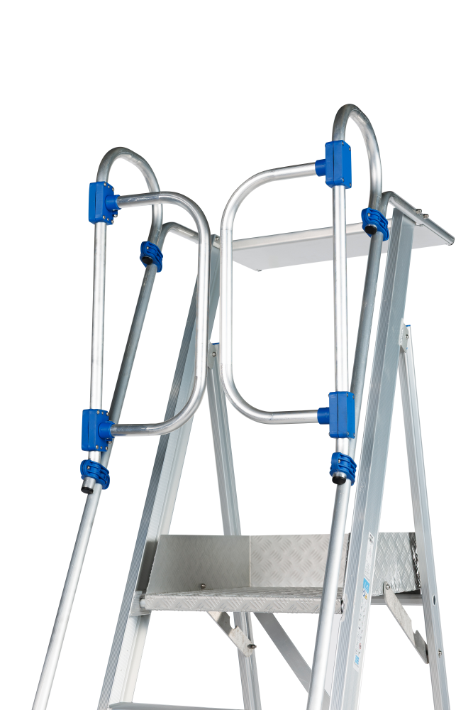 Plooibaar Mobiel Platform / 6 treden met Zelfsluitende veiligheidsdeur Plooibaar Mobiel Platform / 6 treden met Zelfsluitende veiligheidsdeur