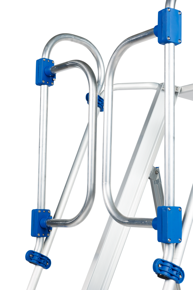 Plooibaar Mobiel Platform / 6 treden met Zelfsluitende veiligheidsdeur Plooibaar Mobiel Platform / 6 treden met Zelfsluitende veiligheidsdeur