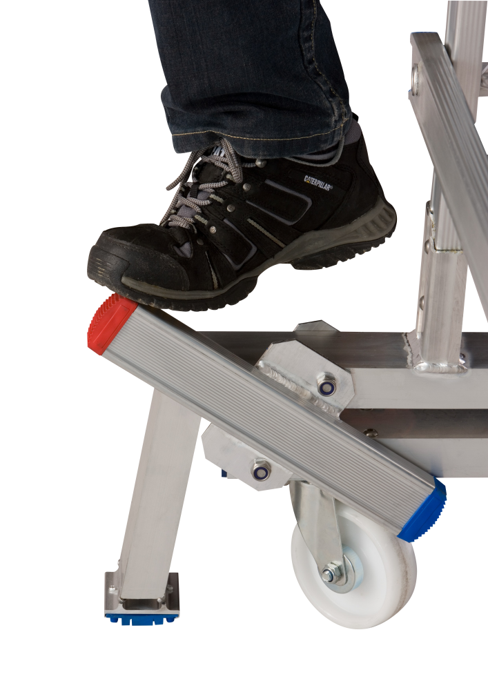 Plate-forme Mobile Pliable / 12 marches avec porte de sécurité auto-fermante