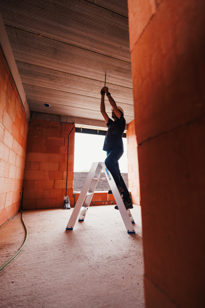 Dubbele trapladder / 2 x 5 treden