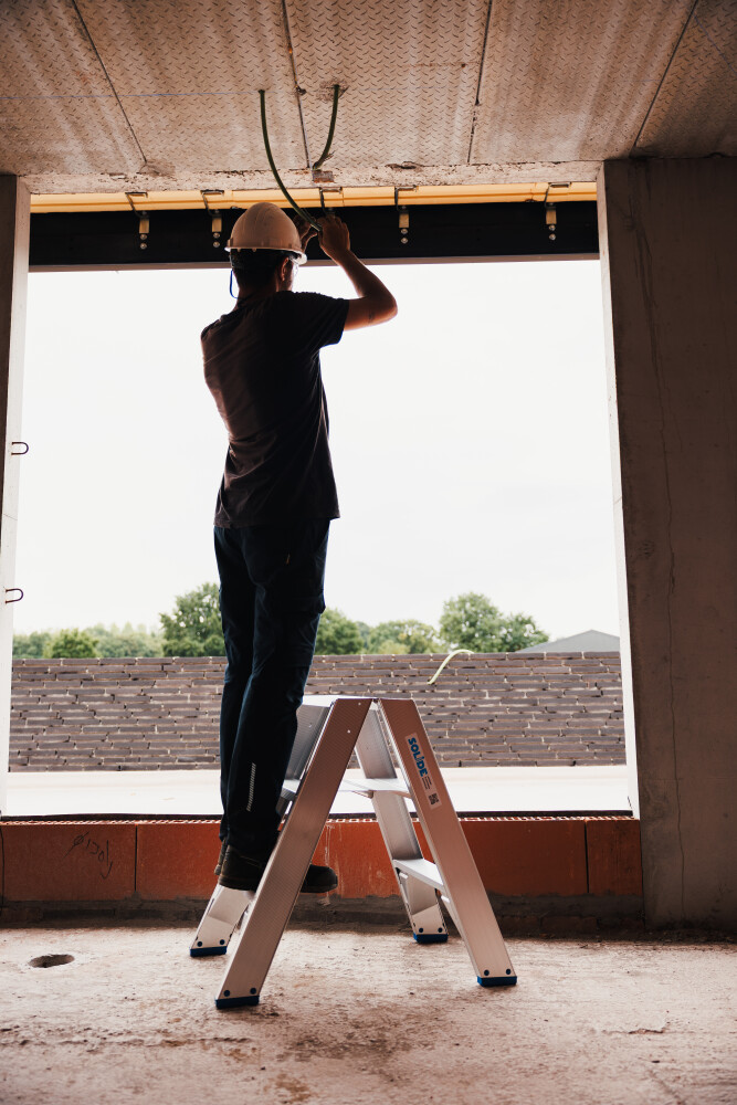 Dubbele trapladder / 2 x 5 treden