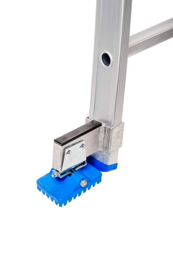 Echelle coulissante / 3 x12, pieds évasés, transformable, sécurité écartement, pieds d'évasement, roulettes de façade