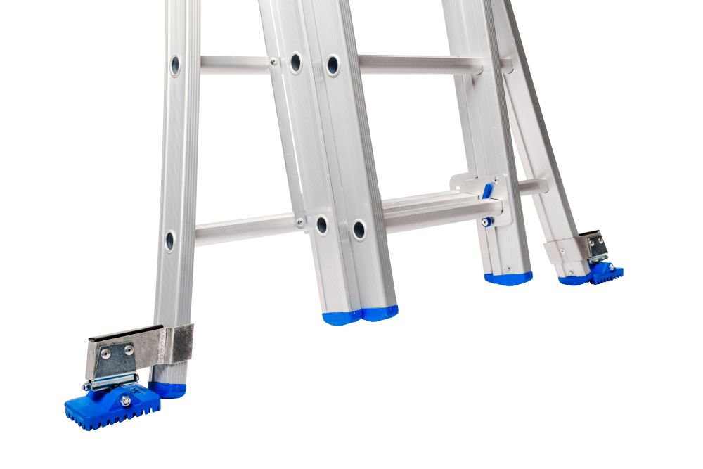 Schuifladder / 3 x 14, open voet, reform, verbredingsvoeten, gevelrollen